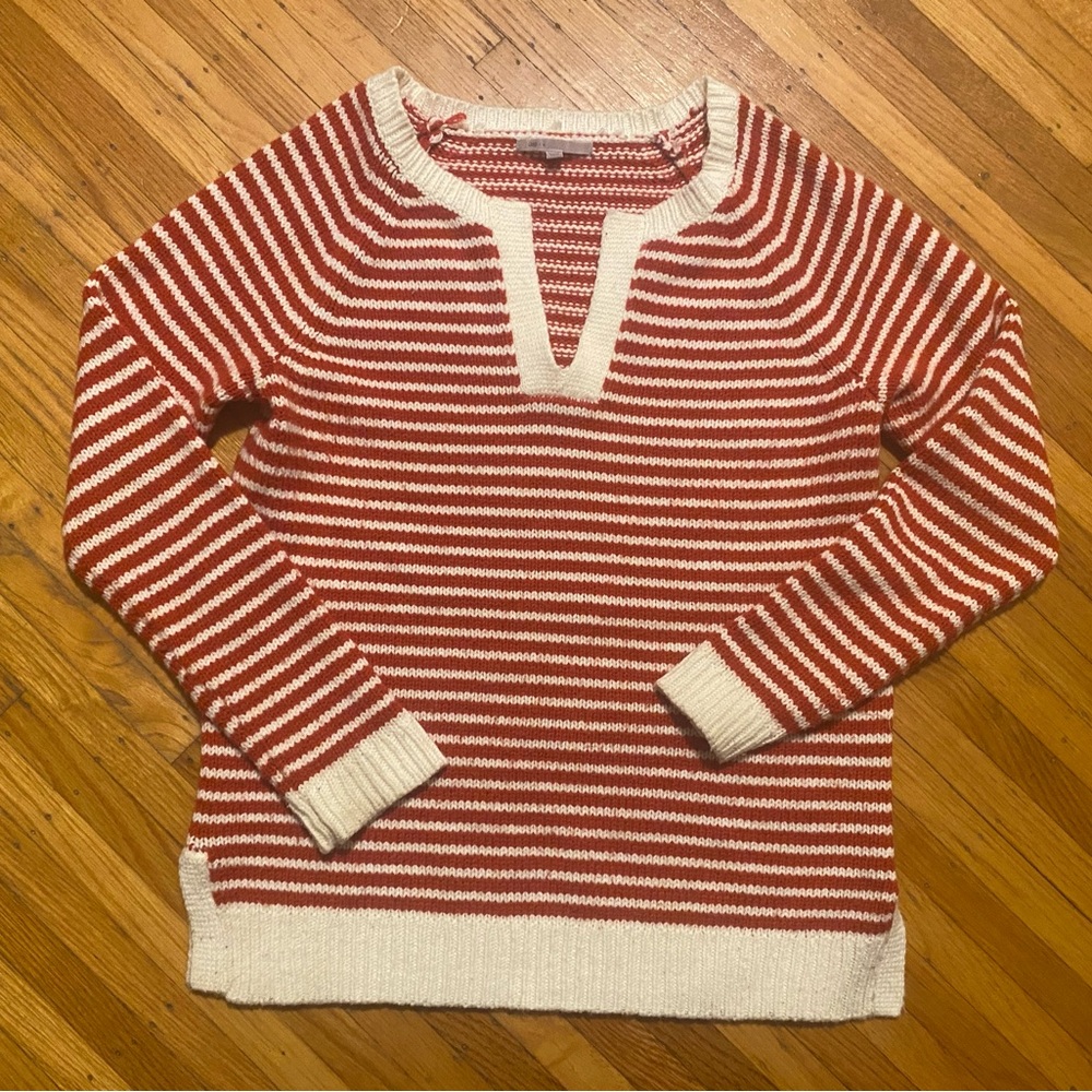 GAP striped red and white cozy sweater